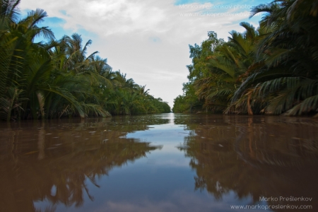 Speeding down the Mekong canal