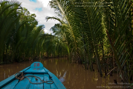 Cruising down the Mekong canal