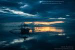 Filipino Bangka boats at sunset