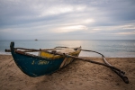 Fishing net tucked away