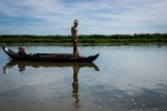 Fisherman waiting for right moment