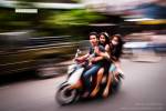 In the cambodian traffic