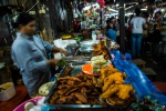 Plates of fried food