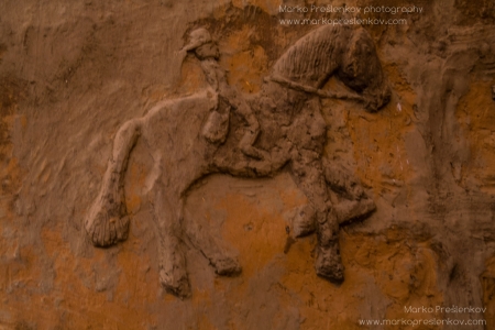 Horse rider on pre-Dogon house wall