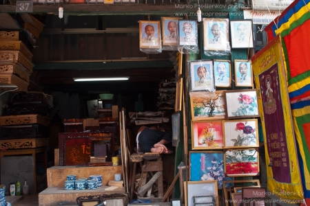 Sleeping in the shop