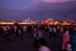 Evening crowds at Djemaa el-Fnaa