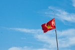 Vietnamese flag flying high