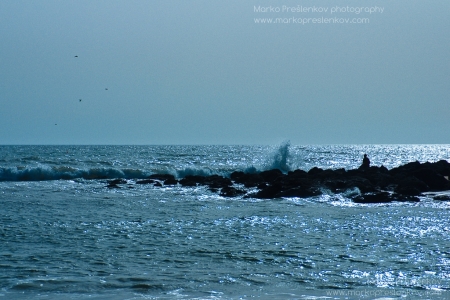 Soaking up the waves