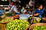 Colorful limes and chilies