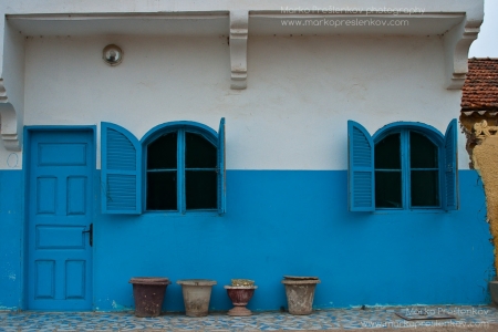 Blue home